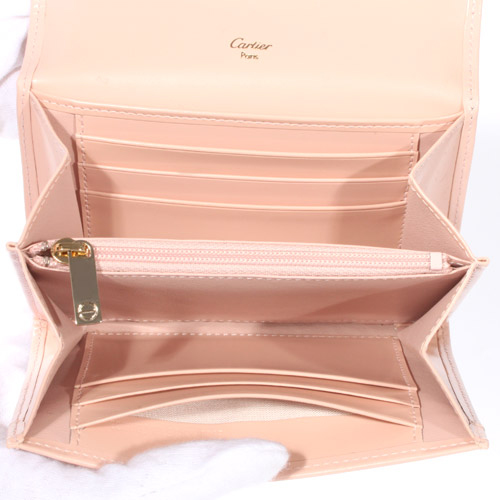 カルティエ スーパーコピー Cartier 二つ折財布 ラブコレクション ライトピンク L3000747 