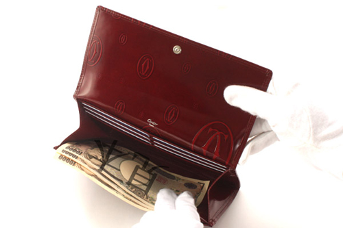 カルティエ スーパーコピー Cartier 長財布 ハッピーバースデイ ボルドー L3000722 レディース