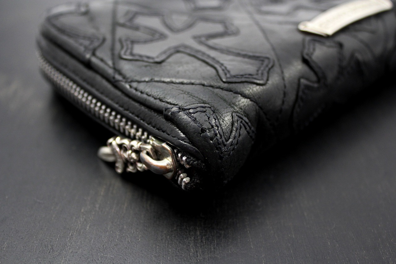 クロムハーツ 財布 コピー キルト/セメタリークロス/ラウンドファスナー財布/レックウォレットChromehearts 004