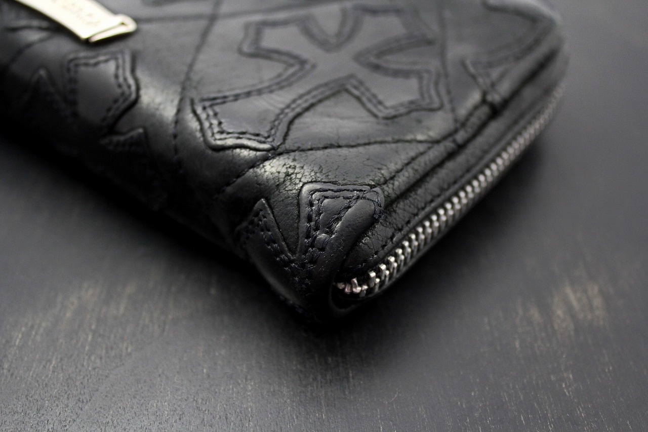 クロムハーツ 財布 コピー キルト/セメタリークロス/ラウンドファスナー財布/レックウォレットChromehearts 004