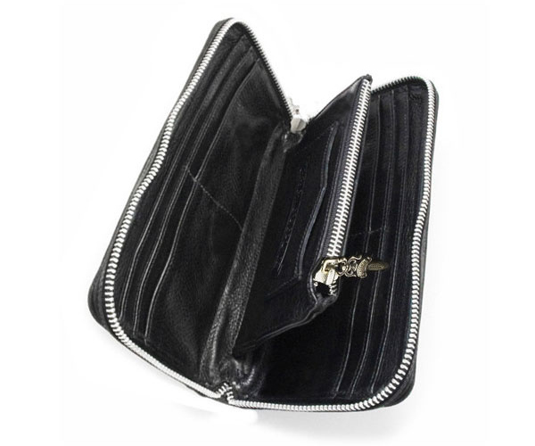 クロムハーツ 財布 コピー フレアニー デストロイレザー 長財布 Chromehearts 013