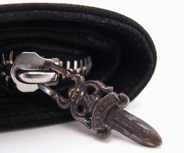 クロムハーツ ミドル 財布 折りたたみ レザー ロゴ Chromehearts 016