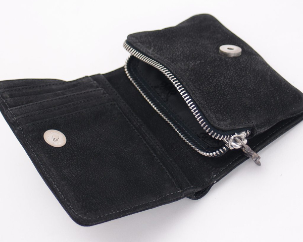 クロムハーツ ミドル 財布 折りたたみ レザー ロゴ Chromehearts 016
