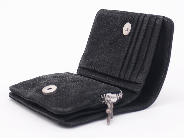 クロムハーツ ミドル 財布 折りたたみ レザー ロゴ Chromehearts 016