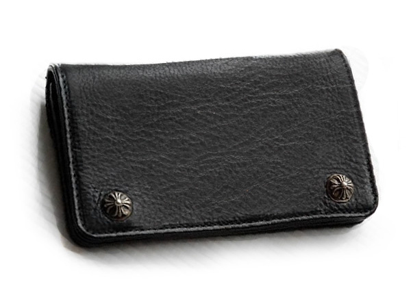 クロムハーツ 財布 コピー 1ジップ クロスボタン ヘビーレザー ウォレット Chromehearts 028