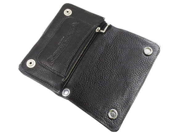 クロムハーツ 財布 コピー 1ジップ クロスボタン ヘビーレザー ウォレット Chromehearts 028