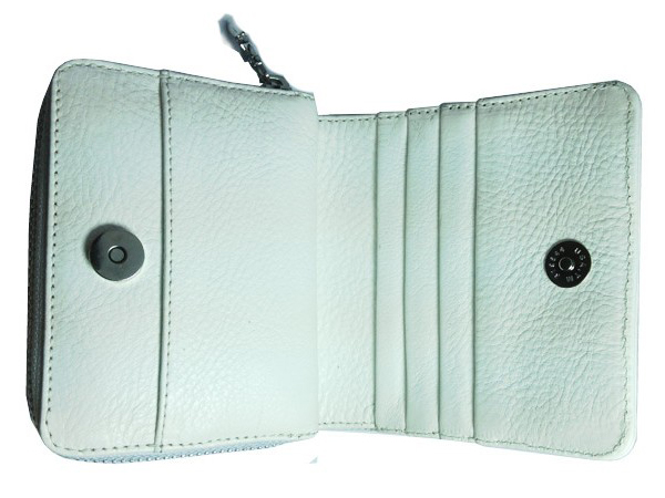 クロムハーツ スクウェア・ジップ 財布 ホワイトレザー Chromehearts 036
