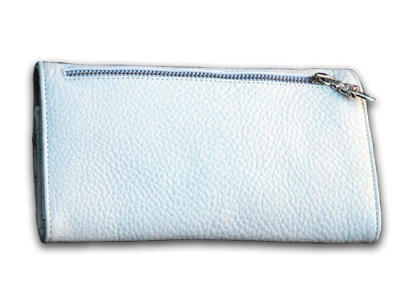 クロムハーツ ロングウォレット クロスボタン ホワイトレザー Chromehearts 038