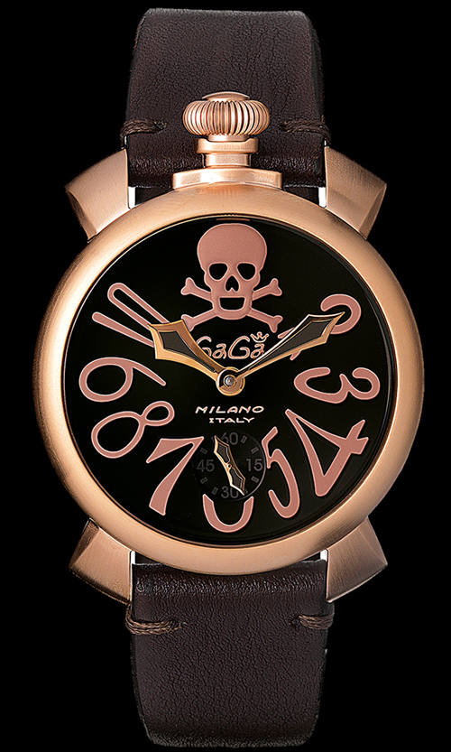 ガガミラノスーパーコピー (GAGA MILANO) MANUALE48mm ARTCOLLECTION 〔ブラック メンズ〕 5011ART01S-BRW
