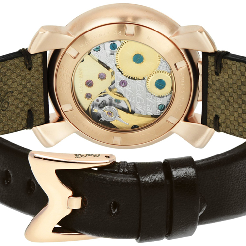 ガガミラノスーパーコピー (GAGA MILANO) MANUALE48mm ARTCOLLECTION 〔ブラック メンズ〕 5011ART01S-BRW