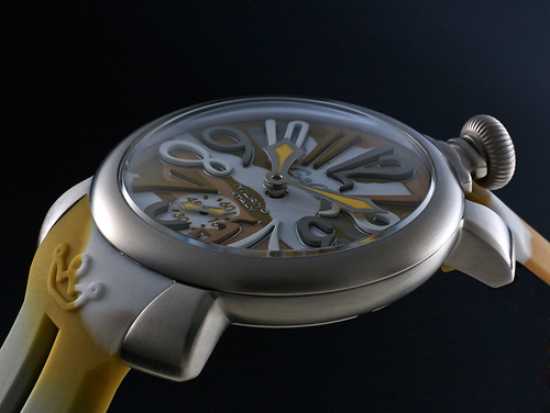 ガガミラノスーパーコピー 手巻き 5010.17S スイス製 マヌアーレ 48MM カモフラージュ シリコンラバーベルト 腕時計 GaGa MILANO MANUALE