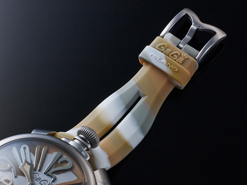 ガガミラノスーパーコピー 手巻き 5010.17S スイス製 マヌアーレ 48MM カモフラージュ シリコンラバーベルト 腕時計 GaGa MILANO MANUALE