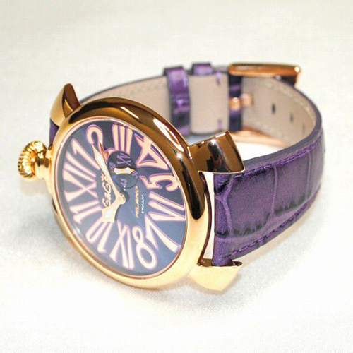 GAGA MILANO ガガミラノスーパーコピー SLIM 46MM - 18K PVD 時計 ユニセックス 5085.3