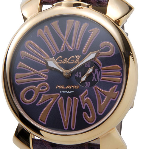 GAGA MILANO ガガミラノスーパーコピー SLIM 46MM - 18K PVD 時計 ユニセックス 5085.3