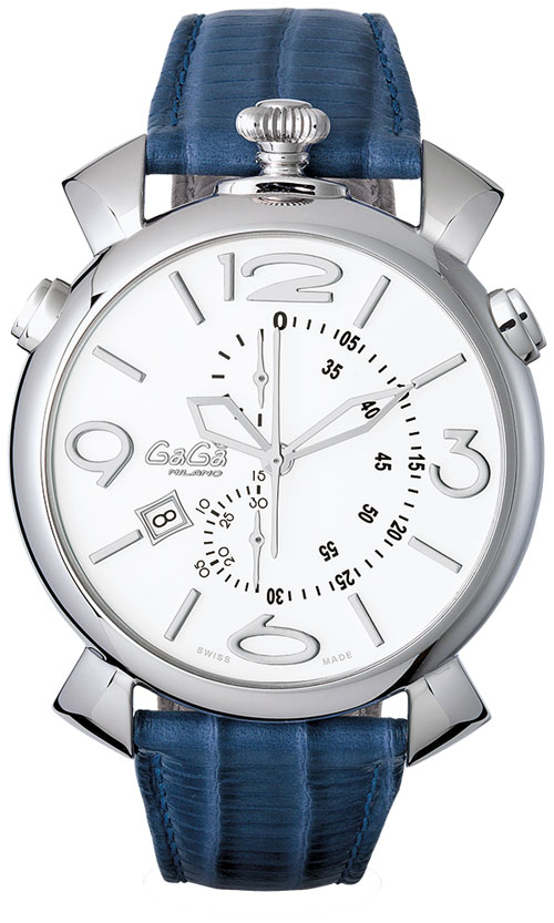 GAGA MILANO ガガミラノスーパーコピー THIN CHRONO 46MM ステンレス 時計 5097.02BL