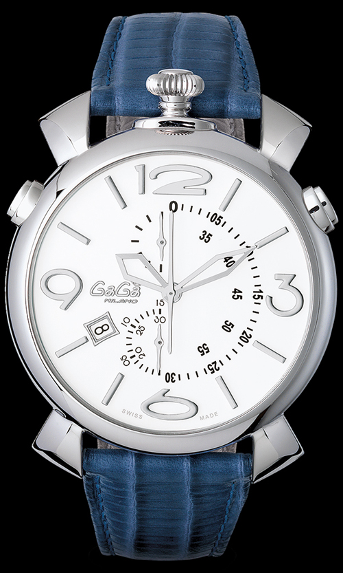 GAGA MILANO ガガミラノスーパーコピー THIN CHRONO 46MM ステンレス 時計 5097.02BL