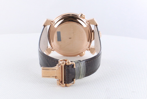 GAGA MILANO ガガミラノスーパーコピー THIN CHRONO 46MM 18ｋPGコーティング 時計 5098.03BW