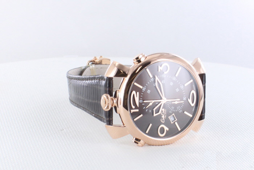 GAGA MILANO ガガミラノスーパーコピー THIN CHRONO 46MM 18ｋPGコーティング 時計 5098.03BW