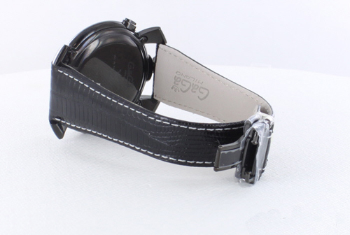 GAGA MILANO ガガミラノスーパーコピー THIN CHRONO 46MM ブラックPVD 時計 5099.01BK