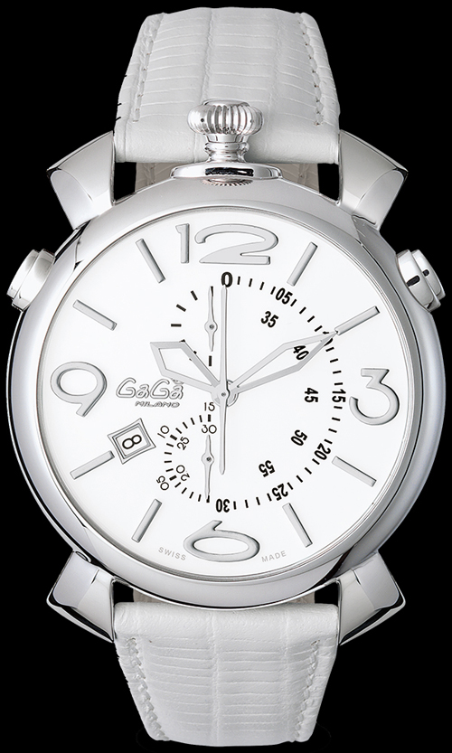 GAGA MILANO ガガミラノスーパーコピー THIN CHRONO 46MM ステンレス 時計 5097.02WH