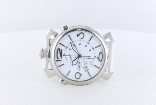GAGA MILANO ガガミラノスーパーコピー THIN CHRONO 46MM ステンレス 時計 5097.02WH
