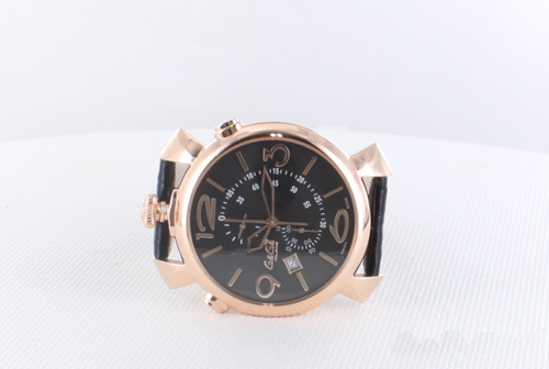GAGA MILANO ガガミラノスーパーコピー THIN CHRONO 46MM 18ｋPGコーティング 時計 5098.02BW