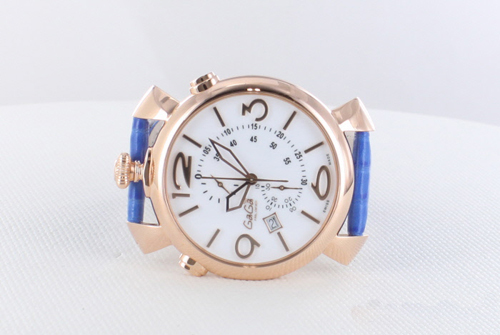 GAGA MILANO ガガミラノスーパーコピー THIN CHRONO 46MM 18ｋPGコーティング 時計 5098.01BT
