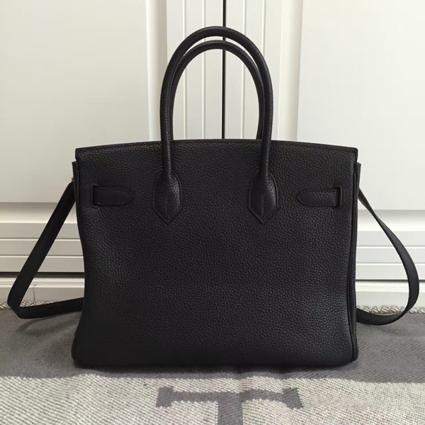 エルメスバーキン コピー 30 HERMES ハンドバッグ 塗鴉Black ゴールド金具 トゴ Ｑ刻印