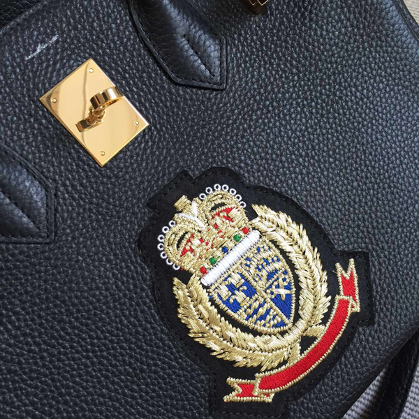 エルメスバーキン コピー 30 HERMES ハンドバッグ 塗鴉Black ゴールド金具 トゴ Ｑ刻印