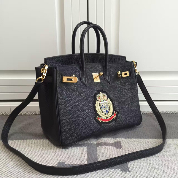 エルメスバーキン コピー 25 HERMES ハンドバッグ 塗鴉 Black ゴールド金具 トゴ Ｑ刻印