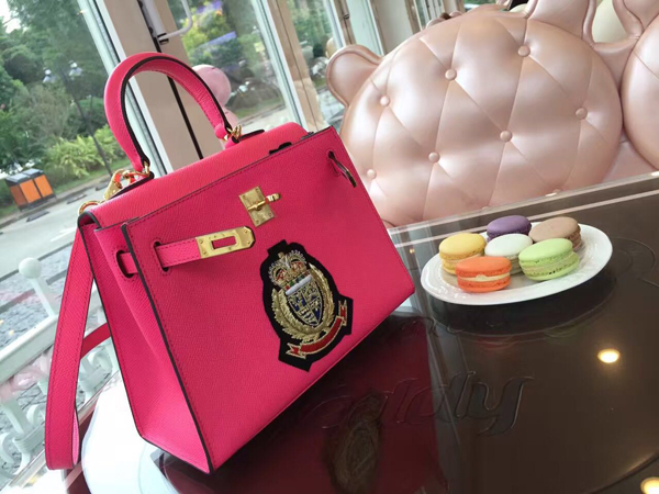 エルメスケリー コピー HERMES 20cm Kelly 内縫 エプソン ローズコンフェッティ Light Red