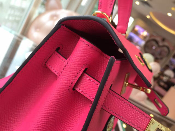 エルメスケリー コピー HERMES 20cm Kelly 内縫 エプソン ローズコンフェッティ Light Red