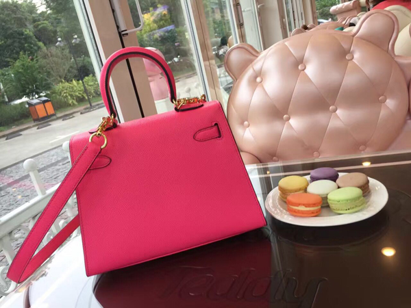 エルメスケリー コピー HERMES 20cm Kelly 内縫 エプソン ローズコンフェッティ Light Red