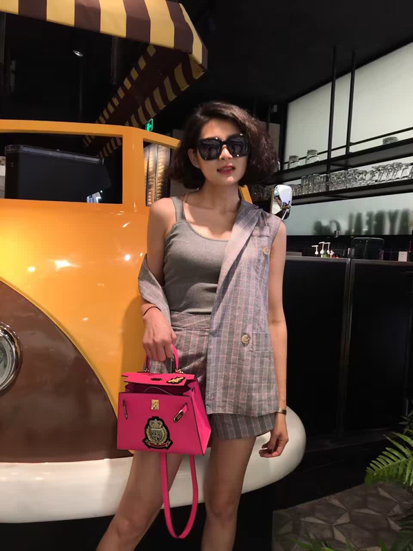 エルメスケリー コピー HERMES 20cm Kelly 内縫 エプソン ローズコンフェッティ Light Red