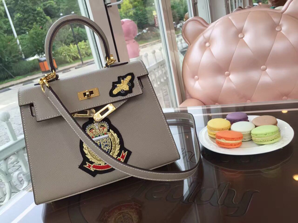 エルメスケリー コピー HERMES 20cm Kelly 内縫 エプソン ローズコンフェッティ Gray