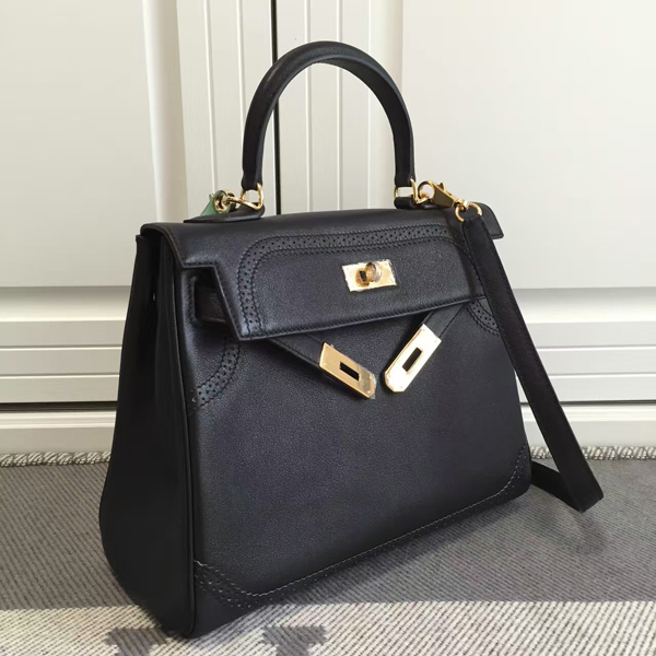 エルメスケリー コピー 28cm HERMES 内縫い パラダイス ハンドバッグ ヴォースイフト レザー Q刻印