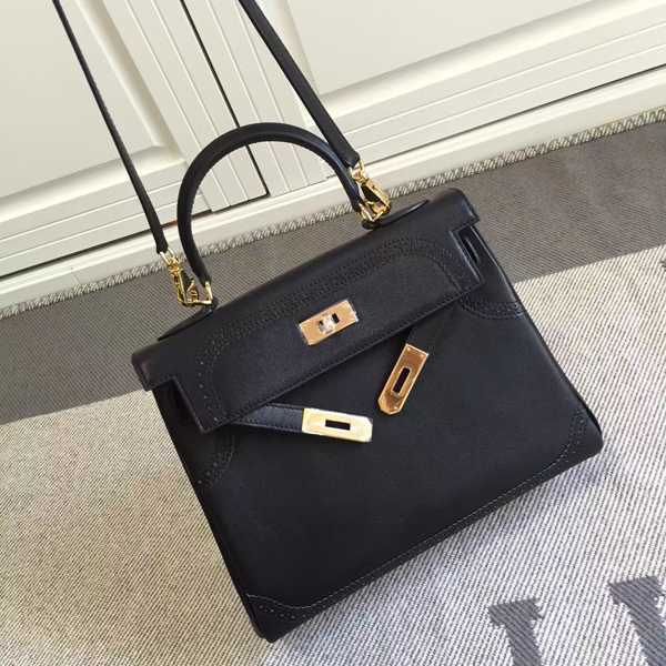 エルメスケリー コピー 28cm HERMES 内縫い パラダイス ハンドバッグ ヴォースイフト レザー Q刻印