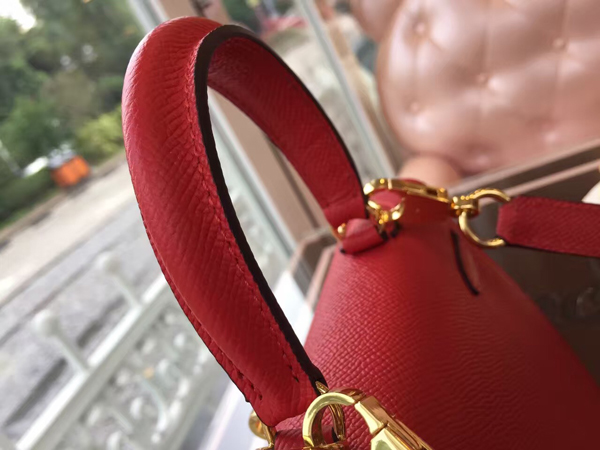 エルメスケリー コピー HERMES 20cm Kelly 内縫 エプソン ローズコンフェッティ Red