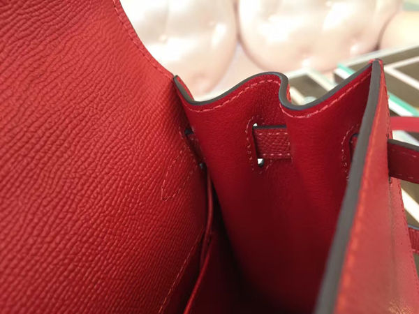 エルメスケリー コピー HERMES 20cm Kelly 内縫 エプソン ローズコンフェッティ Red
