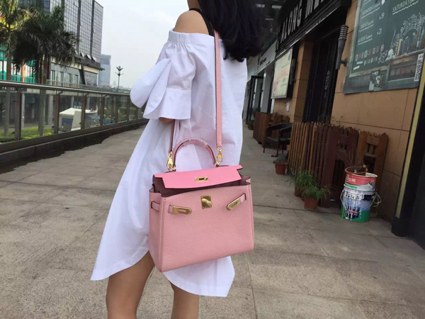 エルメスケリー コピー 28cm HERMES ハンドバッグ トゴ Ｒ刻印 内縫い ゴールド金具