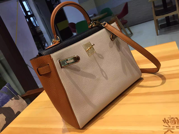 エルメスケリー コピー 32cm HERMES ハンドバッグ トゴ　Ｒ刻印　内縫い