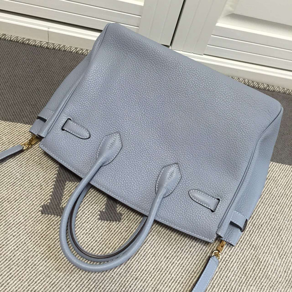 エルメスバーキン コピー 30 HERMES ハンドバッグ ブルーリン ゴールド金具 トゴ Ｑ刻印