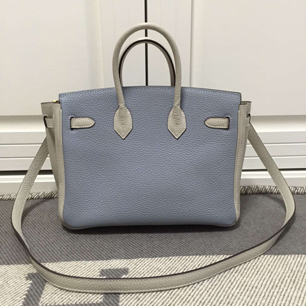 エルメスバーキン コピー 25 HERMES Apricot/Blue ゴールド金具 HERMES 新品