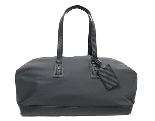 ダンヒル dunhill クラシック スーパーライト ナイロン＆カーフレザー ボストンバッグ ダークグレー L3N120A
