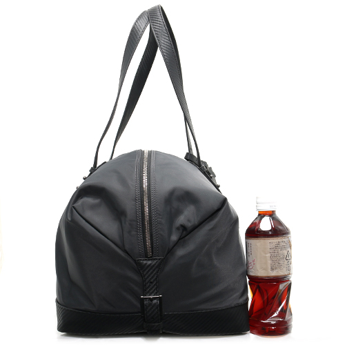 ダンヒル dunhill クラシック スーパーライト ナイロン＆カーフレザー ボストンバッグ ダークグレー L3N120A