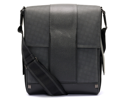 ダンヒル dunhill ショルダーバッグ ディーエイト 【D-8】 グレー＆ブラック L3LZ60Z