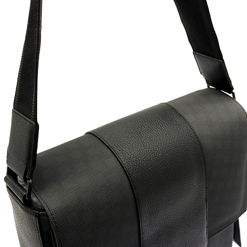 ダンヒル dunhill ショルダーバッグ ディーエイト 【D-8】 グレー＆ブラック L3LZ60Z