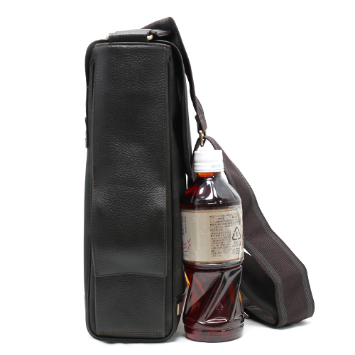 ダンヒル dunhill ディーエイト 【D-8】 カーフレザー＆塩化ビニール ショルダーバッグ ダークブラウン L3LK60B