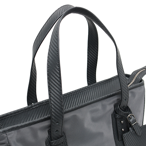 ダンヒル dunhill クラシック スーパーライト ナイロン＆カーフレザー トートバッグ ダークグレー L3N187A
