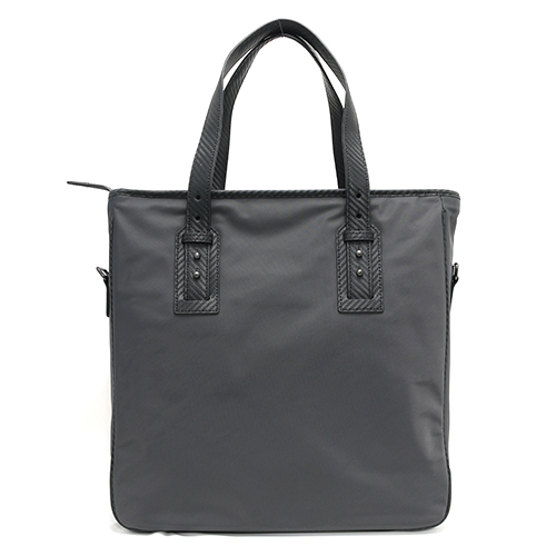 ダンヒル dunhill クラシック スーパーライト ナイロン＆カーフレザー トートバッグ ダークグレー L3N187A